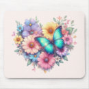 Search for heart floral mousepads Daisy