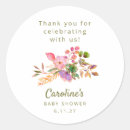 Search for floral pink border stickers Baby shower