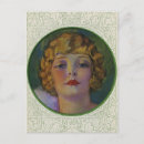 Search for vintage pin up girl postcards Flapper