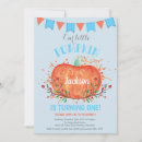 Search for blue and orange birthday invitations Our little pumpkin