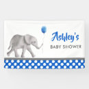 Search for elephant baby shower welcome signs Blue