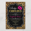 Search for cheetah print birthday invitations Glitter