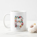 Search for floral alphabet mugs Elegant