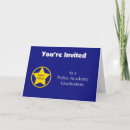 Search for police academy graduation invitations Navy blue