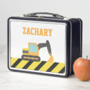 Search for kids construction lunch boxes Excavator