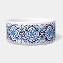 Search for floral pet bowls Blue