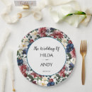 Search for navy and burgundy paper plates Flowers