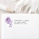 Search for purple return address labels weddings Minimalist