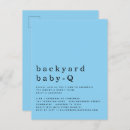 Search for bbq baby boy shower invitations Backyard