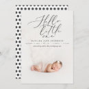 Search for vintage birth announcement cards Black and white
