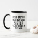 Search for brother and sister mugs Sibling