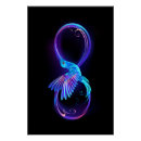 Search for neon glow posters Black