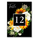 Search for yellow wedding table cards Floral
