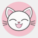 Search for kitty cat face stickers Cute
