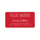 Search for college graduate return address labels Ole miss