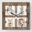 Search for pet photo clocks Puppies
