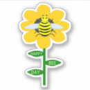 Search for bee happy birthday stickers Flowers
