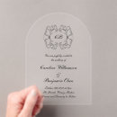 Search for transparent wedding invitations Modern minimalist