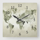 Search for world map clocks Continents
