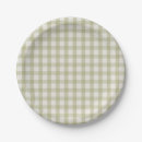Search for green gingham plates Classic
