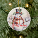 Search for snowman family christmas tree decorations Simple