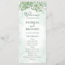 Search for watercolor wedding programs Order of service