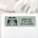 Search for baby owl return address labels Modern