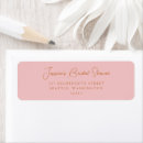 Search for pink bridal shower return address labels Elegant