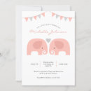 Search for twin elephant baby shower invitations Elephants