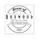 Search for circle return address labels rubber stamps Elegant