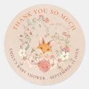 Search for vintage floral stickers Baby shower