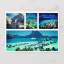 Search for south pacific ocean postcards Bora bora