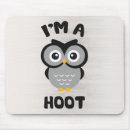 Search for funny owl mousepads Hoot