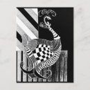 Search for black and white art deco postcards Elegant