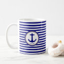 Search for anchor rope mugs Blue and white