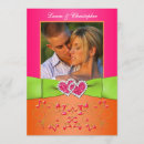 Search for fuchsia and orange wedding invitations Flowers