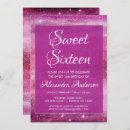 Search for girly sweet 16 invitations Watercolor