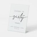Search for 60th birthday signs Black and white