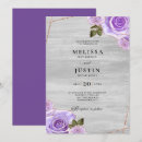 Search for purple glitter wedding invitations Rose
