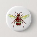 Search for colourful bee badges Vintage