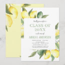 Search for lemons graduation invitations Watercolor
