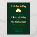 Search for irish seasonal invitations Shamrock