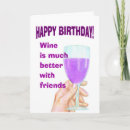 Search for funny wine birthday cards Friends