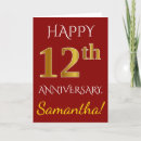 Search for 12th anniversary cards Elegant