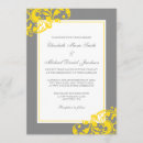 Search for yellow and grey wedding invitations Elegant