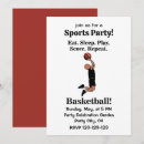 Search for basketball player invitations Party