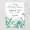 Search for postcard bridal shower invitations Eucalyptus