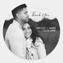 Search for photo thank you wedding stickers Elegant