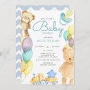 Search for animal train baby shower invitations Watercolor