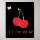 Search for funny cherry posters Red